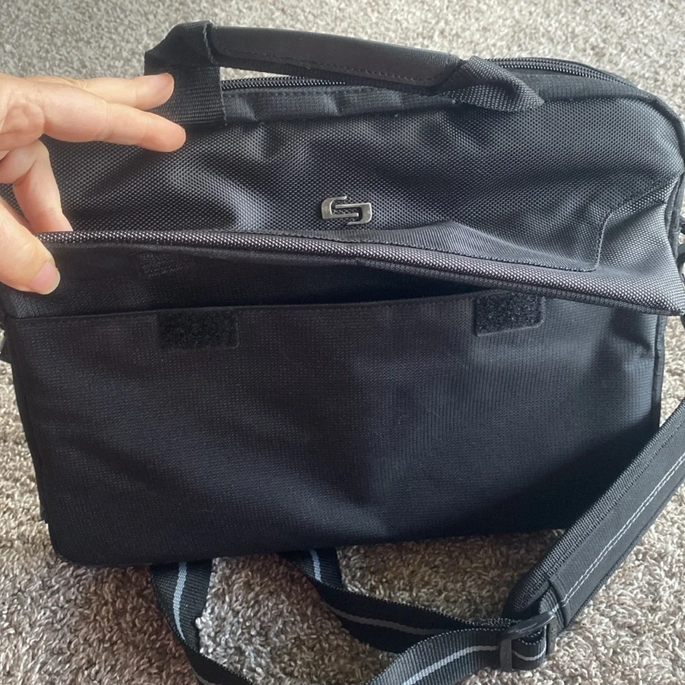 Solo New York EUC Padded 14” Laptop Black Shoulder Bag Briefcase